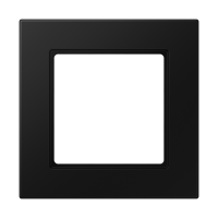 Rėmelis viengubas juodos matinės spalvos A550 - JUNG A5581BFSWM