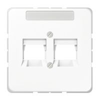 Dangtelis dvigubas RJ45 lizdui baltas CD - JUNG CD569-2NWEWW