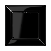 Dėžutė virštinkinis vienguba montažui su rėmeliu juoda AS 500 - JUNG AS581ASW