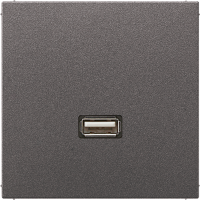 Lizdas potinkinis USB 2.0 antracito spalvos A - JUNG MAAL1122AN
