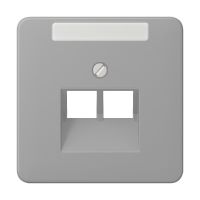 Dangtelis dvigubas RJ45 AMP pilkas CD - JUNG CD569-2NWEGR