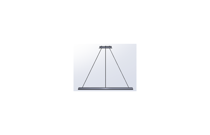 Pakabinamas šviestuvas CIRCULAR DOWNWARD Ø900 RECESSED LED 45.6W 2700K WHITE 1311LM  ON-OFF