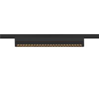 Bėgelinis LED šviestuvas IN-LINE 46 48V TRACK, Move DALI, tamsintas reflektorius, taškinis, juodas / juodas, 14W, 1230lm, 3000K, CRI90, 35°