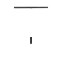 Bėgelinis LED šviestuvas LALU®, pakabinamas šviestuvas, 48V, Led Base, Mix&Match, 150cm, 8W, 3000K, DALI, juodas