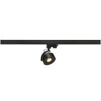 Bėgelinis LED šviestuvas trifazei apšvietimo sistemai KALU TRACK, taškinis, 240V trifazei sistemai, LED, 3000K, apvalus, juodas