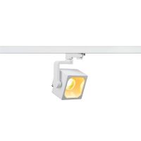 Bėgelinis LED šviestuvas trifazei apšvietimo sistemai EURO CUBE, taškinis, 240V trifazei sistemai, LED, 3000K, baltas, 60°