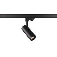 Bėgelinis LED šviestuvas trifazei apšvietimo sistemai 3~ NUMINOS® PHASE S, juodas/juodas 2700K 24°