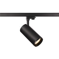 Bėgelinis LED šviestuvas trifazei apšvietimo sistemai 3~ NUMINOS® PHASE L, juodas/juodas 3000K 60°