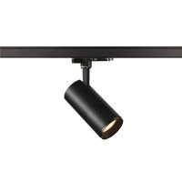 Bėgelinis LED šviestuvas trifazei apšvietimo sistemai 3~ NUMINOS® DALI M, juodas/juodas 3000K 24°