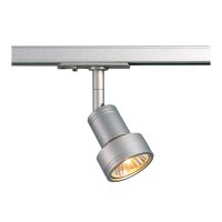 Bėgelinis šviestuvas vienfazei apšvietimo sistemai PURI, taškinis, 240v sistemai, QPAR51, sidabrinis-pilkas, max. 50W