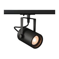 Bėgelinis šviestuvas vienfazei apšvietimo sistemai EURO taškinis, juodas, QPAR51 25W