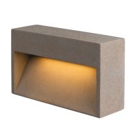 Lauko LED paviršinis sieninis šviestuvas CONCRETO L, WL pilkas, 12W, 570lm, 3000K