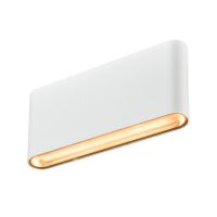 Lauko LED paviršinis sieninis šviestuvas OVAL 18 WL, 2700/3000K, 10W, baltas