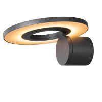 Lauko LED paviršinis sieninis šviestuvas I-RING,, 9.2W, 3000K, antracito sp.