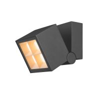 Lauko LED paviršinis sieninis šviestuvas S-CUBE, 2700/3000K, 15W, PHASE, 80°, antracito sp.
