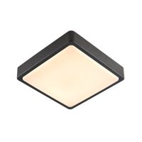 Lauko LED pavišinis sieninis ir lubinis šviestuvas AINOS kvadratinis SENSOR, antracito sp., 3000/4000K
