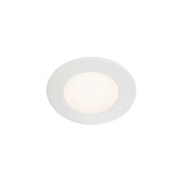 Lubinis įleidžiamas LED šviestuvas DL 126, LED SMD, 3000K, apvalus, baltas, max. 3W, su spiruoklėmis