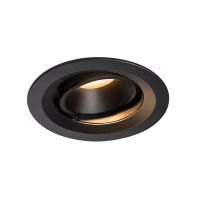 Lubinis įleidžiamas LED šviestuvas NUMINOS® MOVE DL M, juodas/juodas 2700K 20° pasukamas ir pakreipiamas