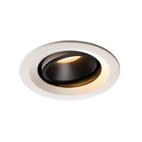 Lubinis įleidžiamas LED šviestuvas NUMINOS® MOVE DL M, baltas/juodas 2700K 55° pasukamas ir pakreipiamas