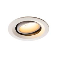 Lubinis įleidžiamas LED šviestuvas NUMINOS® MOVE DL M, baltas/baltas 2700K 55° pasukamas ir pakreipiamas