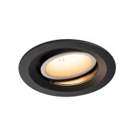 Lubinis įleidžiamas LED šviestuvas NUMINOS® MOVE DL M, juodas/baltas 3000K 55° pasukamas ir pakreipiamas