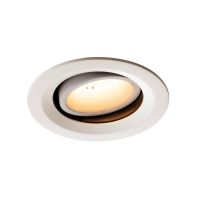 Lubinis įleidžiamas LED šviestuvas NUMINOS® MOVE DL M, baltas/baltas 3000K 20° pasukamas ir pakreipiamas
