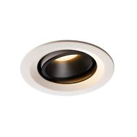 Lubinis įleidžiamas LED šviestuvas NUMINOS® MOVE DL M, baltas/juodas 3000K 55° pasukamas ir pakreipiamas