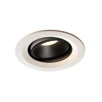 Lubinis įleidžiamas LED šviestuvas NUMINOS® MOVE DL M, baltas/juodas 4000K 20° pasukamas ir pakreipiamas