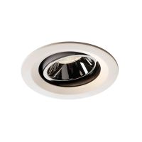 Lubinis įleidžiamas LED šviestuvas NUMINOS® MOVE DL M, baltas/chrominis 4000K 55° pasukamas ir pakreipiamas