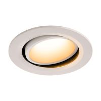 Lubinis įleidžiamas LED šviestuvas NUMINOS® MOVE DL L, baltas/baltas 2700K 55° pasukamas ir pakreipiamas