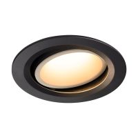 Lubinis įleidžiamas LED šviestuvas NUMINOS® MOVE DL L, juodas/baltas 3000K 20° pasukamas ir pakreipiamas