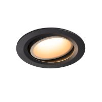 Lubinis įleidžiamas LED šviestuvas NUMINOS® MOVE DL L, juodas/baltas 3000K 55° pasukamas ir pakreipiamas