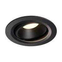 Lubinis įleidžiamas LED šviestuvas NUMINOS® MOVE DL L, juodas/juodas 4000K 55° pasukamas ir pakreipiamas