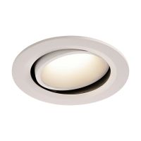 Lubinis įleidžiamas LED šviestuvas NUMINOS® MOVE DL L, baltas/baltas 4000K 55° pasukamas ir pakreipiamas
