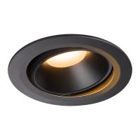 Lubinis įleidžiamas LED šviestuvas NUMINOS® MOVE DL XL, juodas/juodas 2700K 40° pasukamas ir pakreipiamas