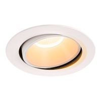 Lubinis įleidžiamas LED šviestuvas NUMINOS® MOVE DL XL, baltas/baltas 2700K 55° pasukamas ir pakreipiamas