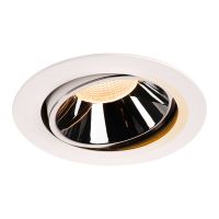 Lubinis įleidžiamas LED šviestuvas NUMINOS® MOVE DL XL, baltas/chrominis 2700K 55° pasukamas ir pakreipiamas