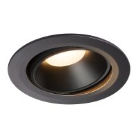 Lubinis įleidžiamas LED šviestuvas NUMINOS® MOVE DL XL, juodas/juodas 3000K 55° pasukamas ir pakreipiamas