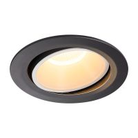 Lubinis įleidžiamas LED šviestuvas NUMINOS® MOVE DL XL, juodas/baltas 3000K 55° pasukamas ir pakreipiamas