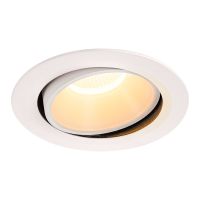 Lubinis įleidžiamas LED šviestuvas NUMINOS® MOVE DL XL, baltas/baltas 3000K 40° pasukamas ir pakreipiamas