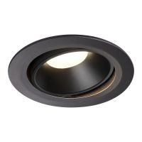 Lubinis įleidžiamas LED šviestuvas NUMINOS® MOVE DL XL, juodas/juodas 4000K 20° pasukamas ir pakreipiamas
