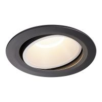 Lubinis įleidžiamas LED šviestuvas NUMINOS® MOVE DL XL, juodas/baltas 4000K 20° pasukamas ir pakreipiamas