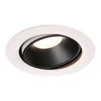 Lubinis įleidžiamas LED šviestuvas NUMINOS® MOVE DL XL, baltas/blacl 4000K 55° pasukamas ir pakreipiamas