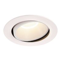 Lubinis įleidžiamas LED šviestuvas NUMINOS® MOVE DL XL, baltas/baltas 4000K 55° pasukamas ir pakreipiamas