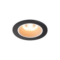 Lubinis įleidžiamas LED šviestuvas NUMINOS® DL S, juodas/baltas 2700K 40°