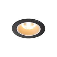 Lubinis įleidžiamas LED šviestuvas NUMINOS® DL S, juodas/baltas 3000K 55° pasukamas ir pakreipiamas