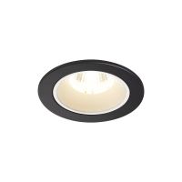 Lubinis įleidžiamas LED šviestuvas NUMINOS® DL S, juodas/baltas 4000K 20° pasukamas ir pakreipiamas
