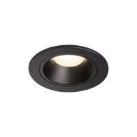 Lubinis įleidžiamas LED šviestuvas NUMINOS® DL S, juodas/juodas 4000K 40° pasukamas ir pakreipiamas