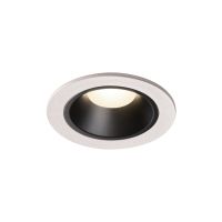 Lubinis įleidžiamas LED šviestuvas NUMINOS® DL S, baltas/juodas 4000K 20° pasukamas ir pakreipiamas