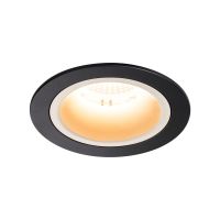 Lubinis įleidžiamas LED šviestuvas NUMINOS® DL M, juodas/baltas 2700K 55°